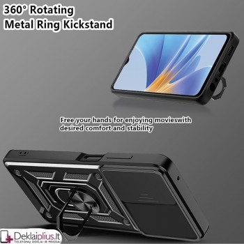 5in1 smūgiams atsparus dėklas su kameros apsauga - juodas (Oppo A79) 5in1 smūgiams atsparus dėklas su kameros apsauga - juodas (Oppo A79)